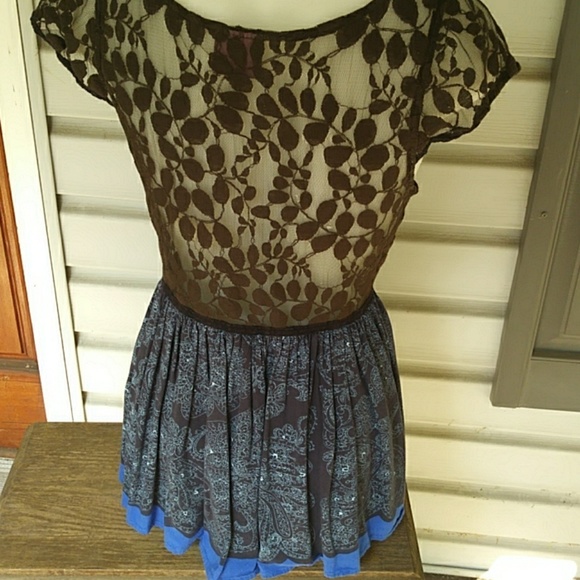 Free People Left Me Speechless Lace Babydoll dress tunic - Picture 2 of 5